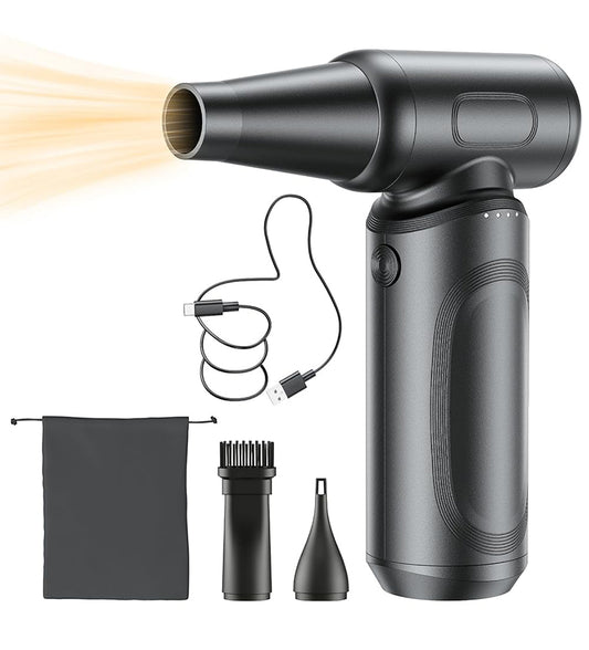 エアダスター 電動エアダスター 最強ブロワー ブロワー 洗車 150m/sな風速 4段階風量調整 300000RPM 超強力 7500mAh USB-C充電式 ブラシレスモーター 小型 PC掃除 空気入れ コードレス 日本語取扱説明書