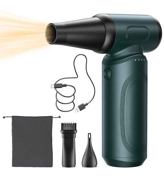 エアダスター 電動エアダスター 最強ブロワー ブロワー 洗車 150m/sな風速 4段階風量調整 300000RPM 超強力 7500mAh USB-C充電式 ブラシレスモーター 小型 PC掃除 空気入れ コードレス 日本語取扱説明書 青