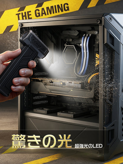 【日本正規品】エアダスター 電動ブロワー ブロアー 洗車 300000RPM 超強力 10000mAh 120m/sな風速 4段階風量調整 USB-C充電式 LEDライト PC掃除/空気入れ コードレス 収納袋付き 日本語取扱説明書